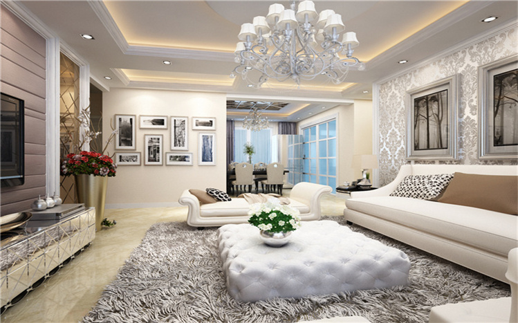 客厅图片来自多芬宝贝在新古典风格-三居室的分享