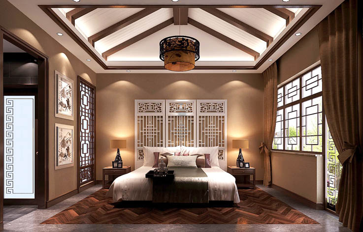 新中式 卧室图片来自凌军在30万打造私人四合院新中式范的分享
