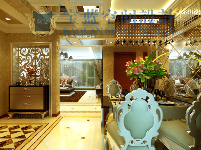 欧式 三居 餐厅图片来自众意装饰在中国铁建国际城欧式案例的分享