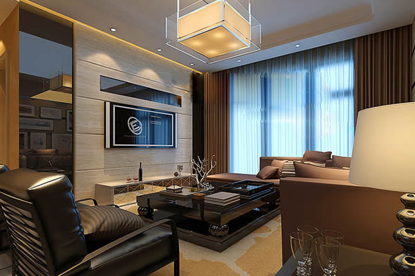 简约中式 客厅 三居 高度国际 装饰设计 高度希文图片来自高度国际装饰宋增会在简约中式客厅的分享