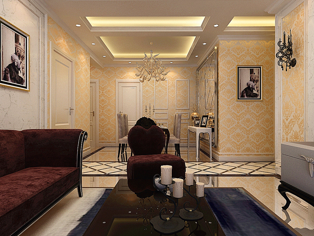 欧式 三居 白领 收纳 客厅图片来自天津宜家宜装饰在保利玫瑰湾--简欧的分享
