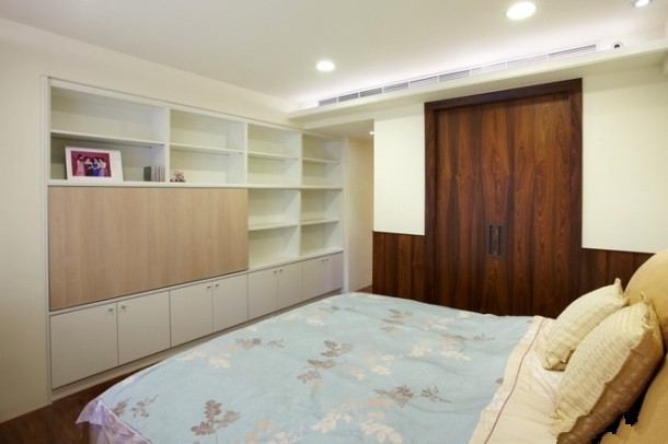 简约 现代 时尚 高度国际 三居 白领 80后 白富美 高富帅 卧室图片来自北京高度国际装饰设计在132平原木色系三居室的分享