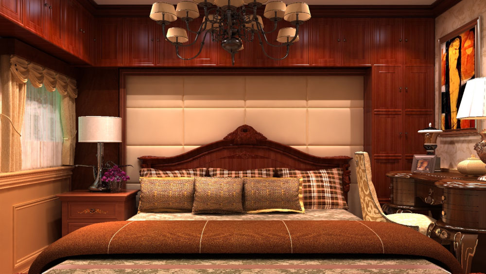 门头沟 一居室 美式风格 高度国际 装饰设计 卧室图片来自高度国际装饰宋增会在门头沟12万美式风格的分享