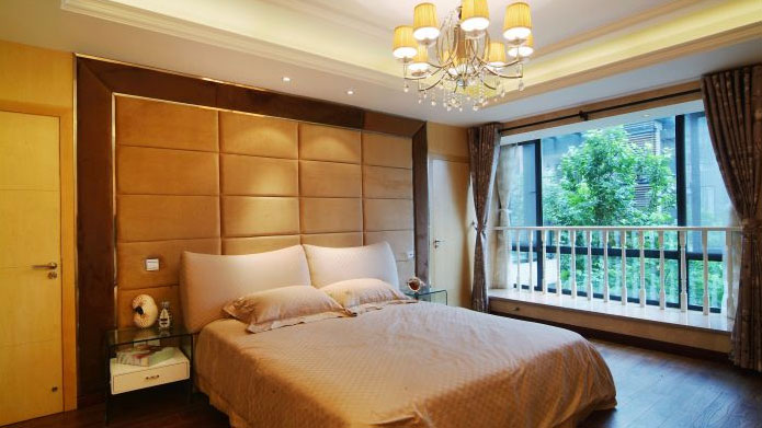 三居 现代 简约 时尚 自然 北京装修 北京设计 卧室图片来自高度国际装饰韩冰在K2百合湾120㎡现代简约效果的分享