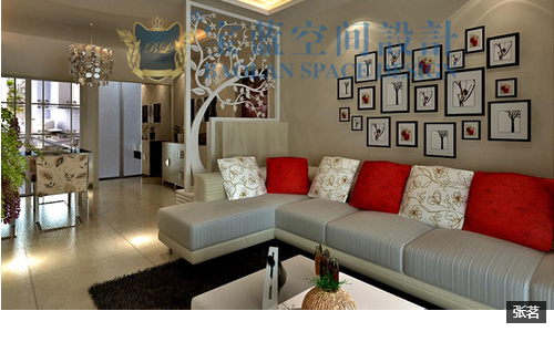 简约 二居 客厅图片来自众意装饰在长航蓝晶国际现代简约案例的分享