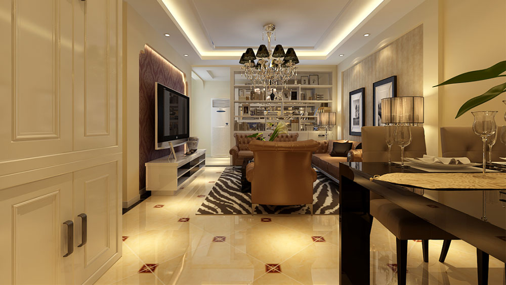 红木林 一居室 现代简约 高度国际 装饰设计 高度希文 客厅图片来自高度国际装饰宋增会在4.5万一居室80㎡现代简约风格的分享