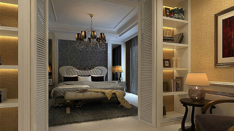 世华泊郡 两居室 欧式风格 高度国际 装饰设计 卧室图片来自高度国际装饰宋增会在8万两居室130㎡欧式风格的分享