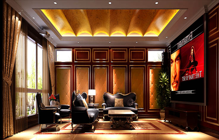 别墅 白领 美式 客厅图片来自高度国际装饰舒博在滨江花园 装修设计效果的分享
