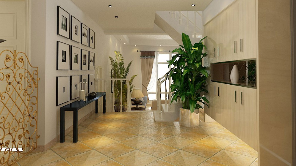 大宁山庄 美式风格 别墅 高度国际 装饰设计 楼梯图片来自高度国际装饰宋增会在20万别墅260㎡美式风格的分享