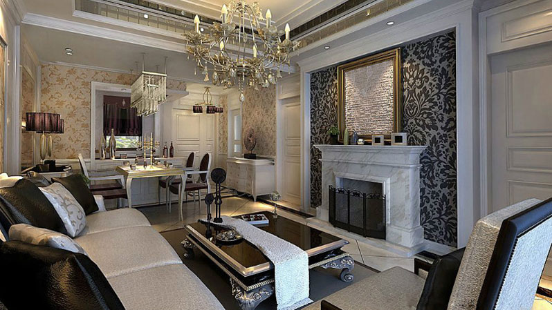 世华泊郡 两居室 欧式风格 高度国际 装饰设计 客厅图片来自高度国际装饰宋增会在8万两居室130㎡欧式风格的分享