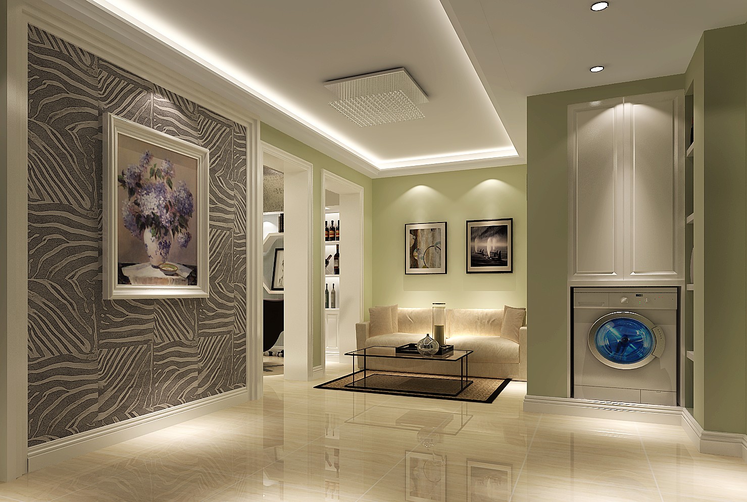 现代 简约 一居 收纳 80后 客厅图片来自高度国际装饰刘玉在淡绿色的格调的分享