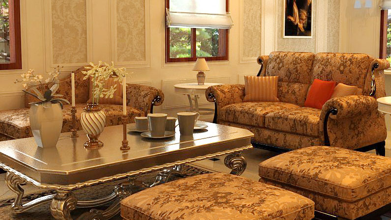 高度国际 鸿运花园 别墅 古典欧式 装饰设计 高度希文 客厅图片来自高度国际装饰宋增会在20万别墅330㎡古典欧式风格的分享