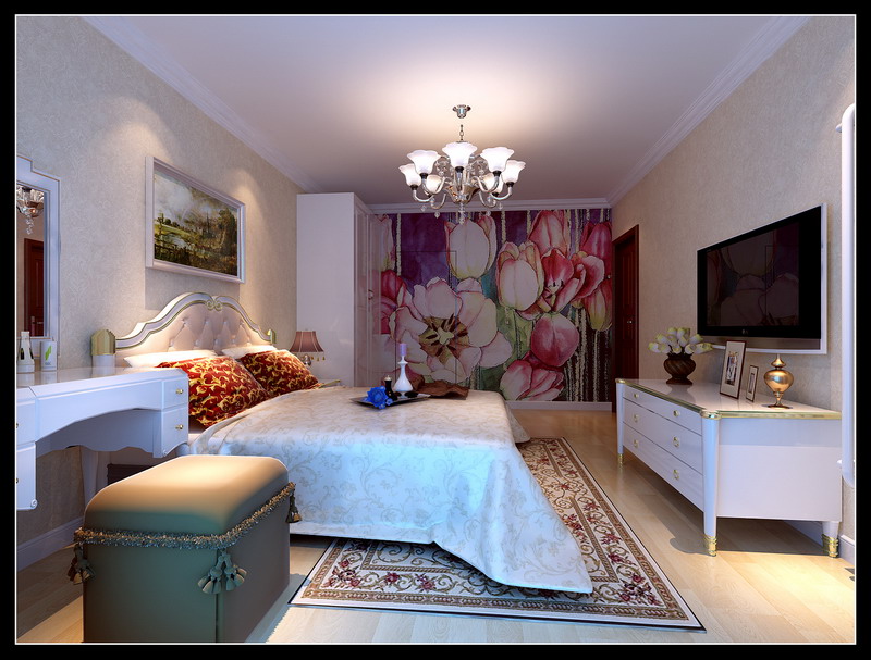简约 欧式 三居 80后 家居 风水 生活 装修 家庭装修 卧室图片来自实创装饰集团广州公司在现代欧式奢华风格的分享