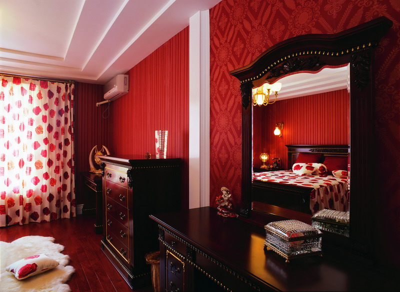 简约 古典 三居 家居 风水 生活 广州装修 设计 室内 卧室图片来自实创装饰集团广州公司在光采照人，有活力，很浪漫。的分享