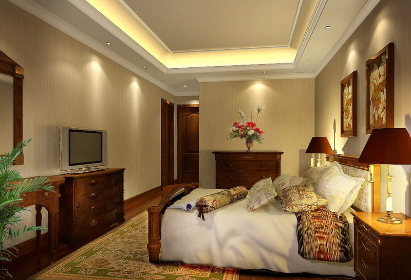简约 欧式 三居 白领 收纳 80后 小资 家居 设计 卧室图片来自实创装饰集团广州公司在透露出尊贵的气息，简练而大方。的分享