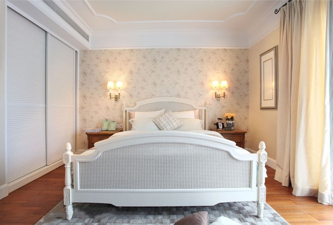 卧室图片来自家装大管家在精致复古生活 126平欧式田园风家的分享