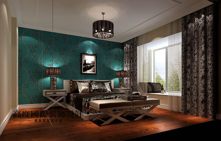 简约 三居 卧室图片来自高度国际设计装饰在未来明珠家园125㎡三居简约风格的分享