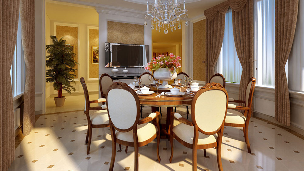 龙湾别墅 欧式风格 高度国际 装饰设计 高度希文 餐厅图片来自高度国际装饰宋增会在20万别墅360㎡欧式风格的分享