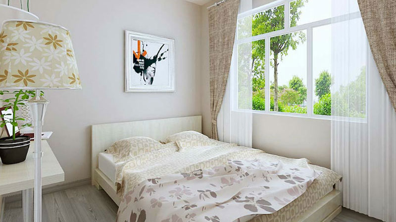 富力城 三居室 现代简约 高度国际 装饰设计 卧室图片来自高度国际装饰宋增会在6.6万三居室135㎡现代简约风格的分享