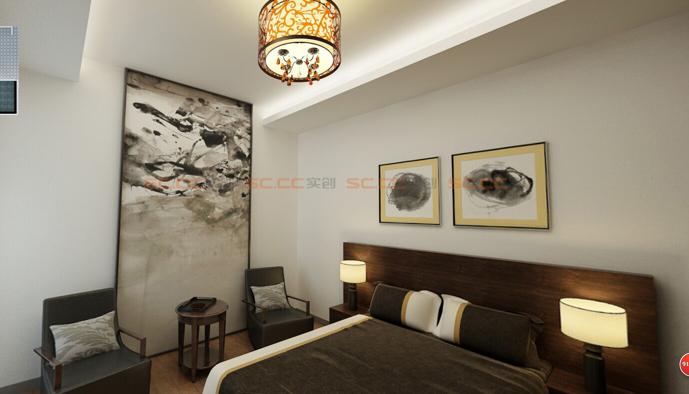 别墅 大宅 雅居乐 装修 卧室图片来自南京实创装饰夏雨荷在现代时尚别墅的分享