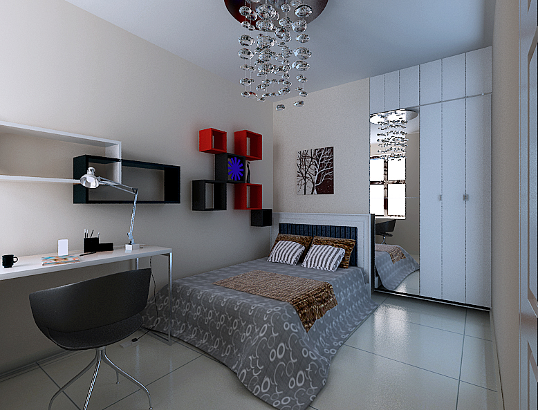 简约 二居 卧室图片来自tjsczs88在亿域堂庭-现代简约的分享