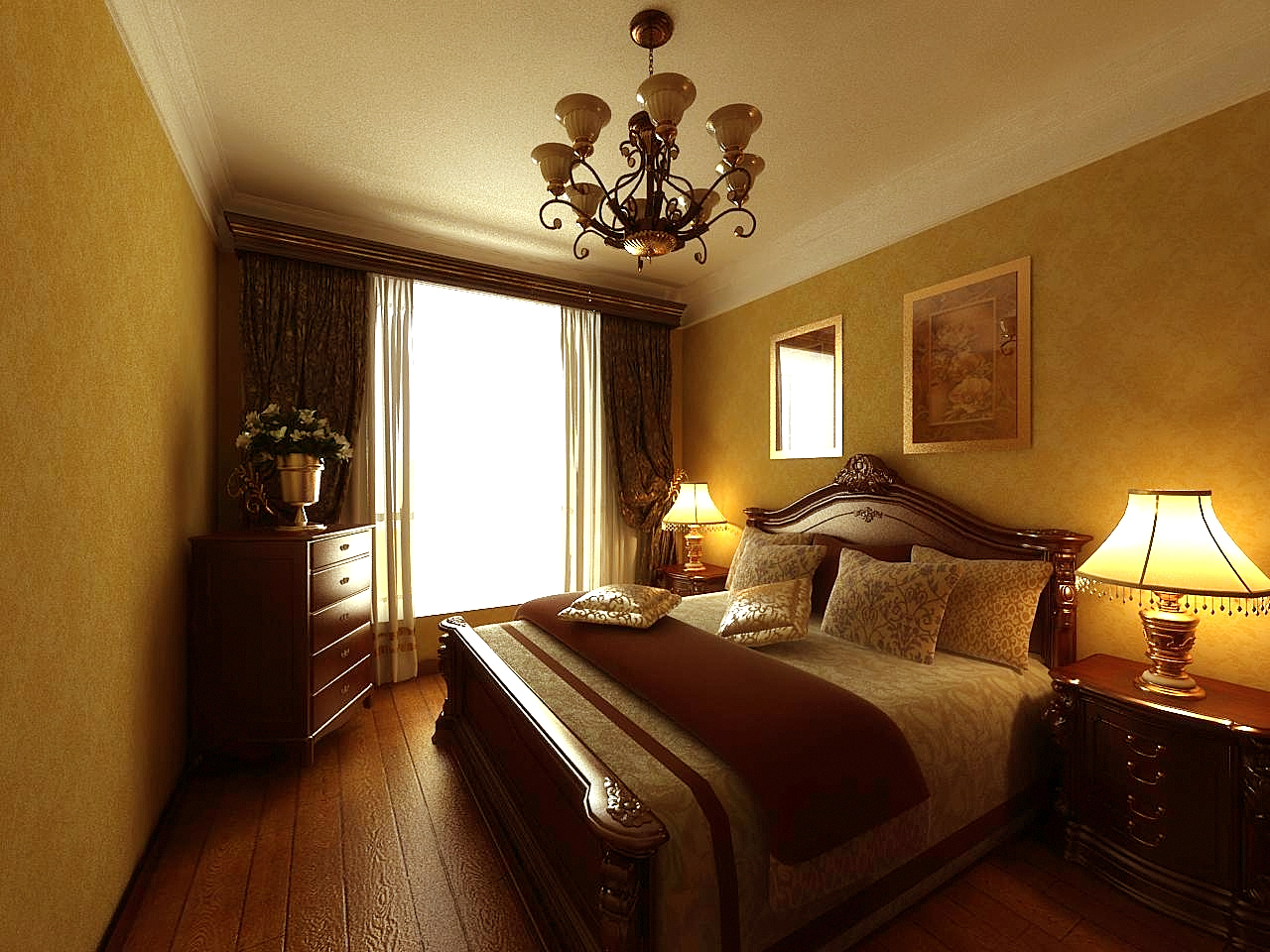 欧式 二居 卧室图片来自tjsczs88在格调竹境的分享