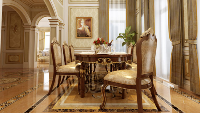 法式 别墅 餐厅图片来自用户524527896在唐门一品别墅的分享