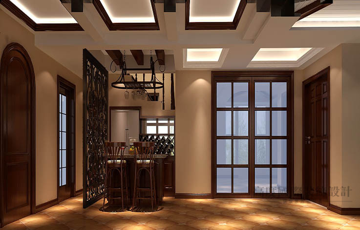 托斯卡纳 公寓 餐厅图片来自高度国际设计装饰在鲁能七号院174㎡托斯卡纳风格的分享