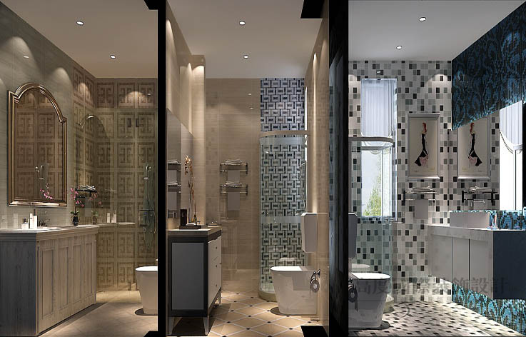 托斯卡纳 公寓 卫生间图片来自高度国际设计装饰在旭辉御府240㎡托斯卡纳风格的分享