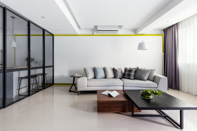 现代 线条 三居 客厅图片来自合建装饰李世超在简约线条勾勒的现代家居的分享