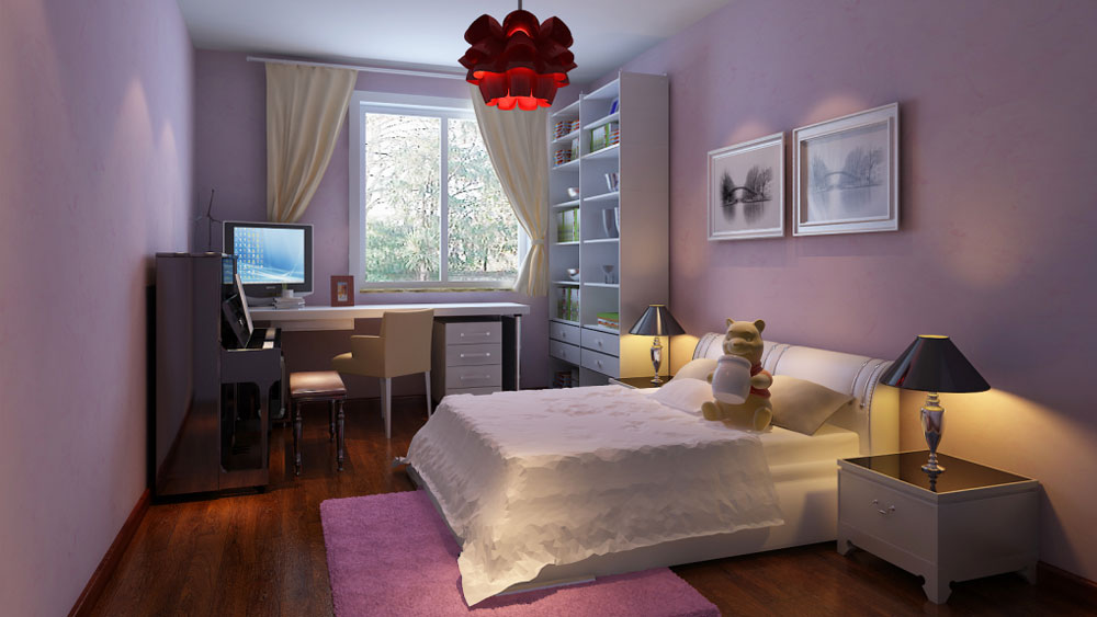 林萃公寓 三居室 简欧风格 高度国际 装饰设计 卧室图片来自高度国际装饰宋增会在3.4万打造三居室简欧风格的分享