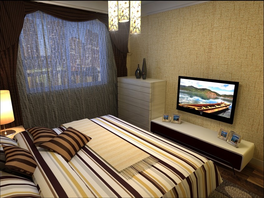 简约 二居 卧室图片来自tjsczs88在摩卡假日-86.7平米的分享
