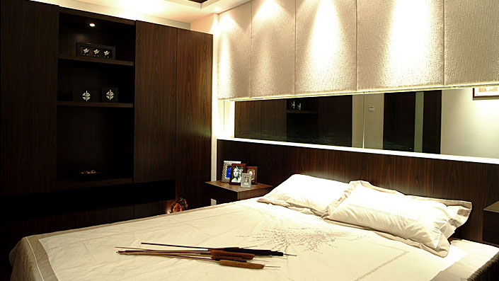 远洋国际 三居室 新中式风格 高度国际 装饰设计 卧室图片来自高度国际装饰宋增会在14万元打造新中式风格的分享