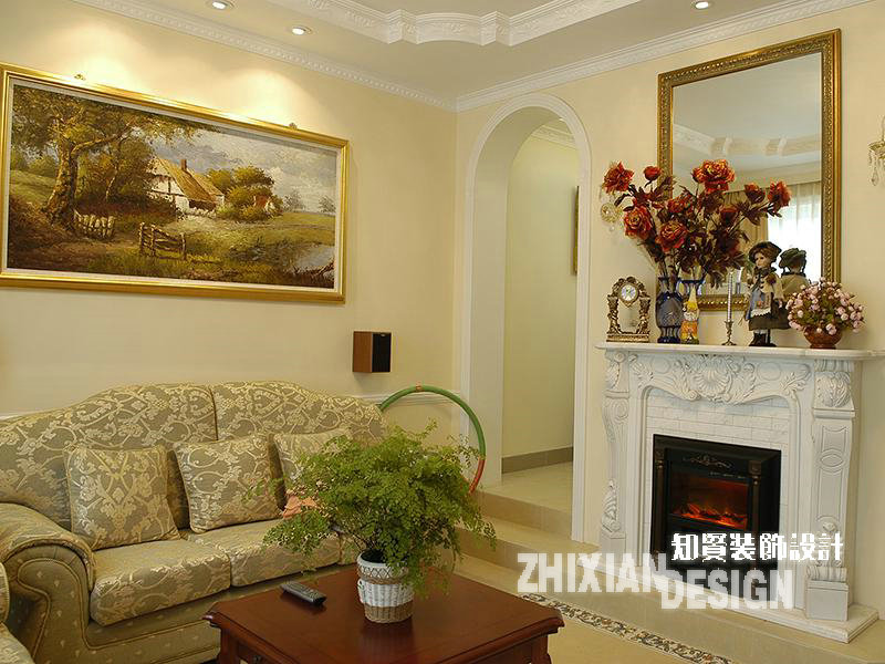 客厅图片来自上海知贤设计小徐在领略180平小复式的醉人风情的分享