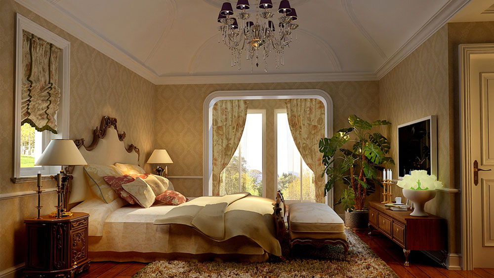 龙湾别墅 欧式风格 高度国际 装饰设计 高度希文 卧室图片来自高度国际装饰宋增会在20万别墅360㎡欧式风格的分享