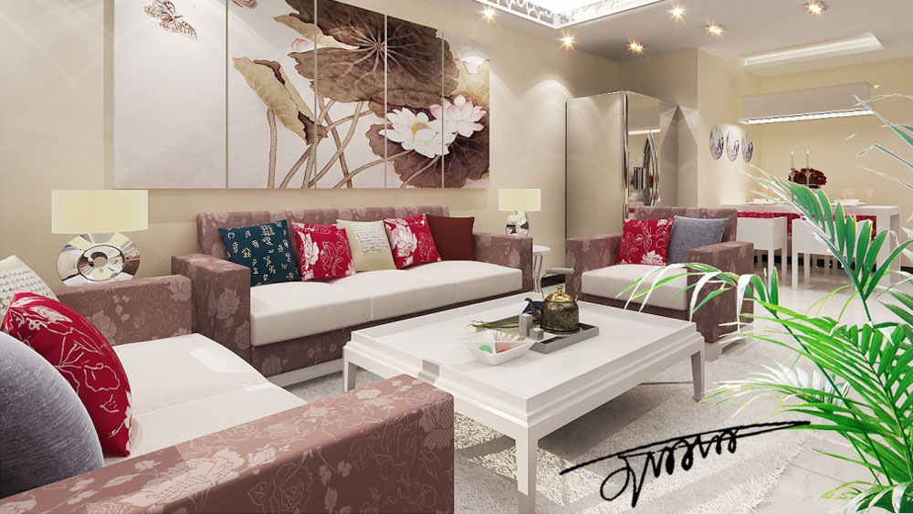 阳光邑上 三居室 现代简约 高度国际 装饰设计 客厅图片来自高度国际装饰宋增会在5.6万元打造三居室的分享