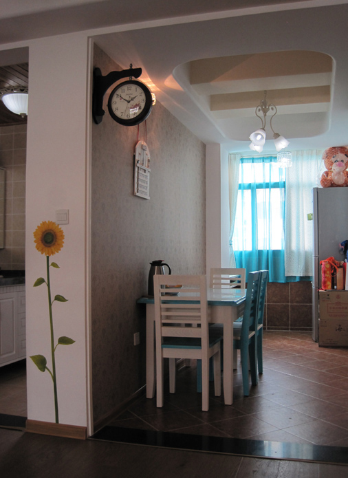 简约 欧式 二居 白领 收纳 80后 小资 餐厅图片来自武汉实创装饰在青年夫妻的清新北欧新混房的分享