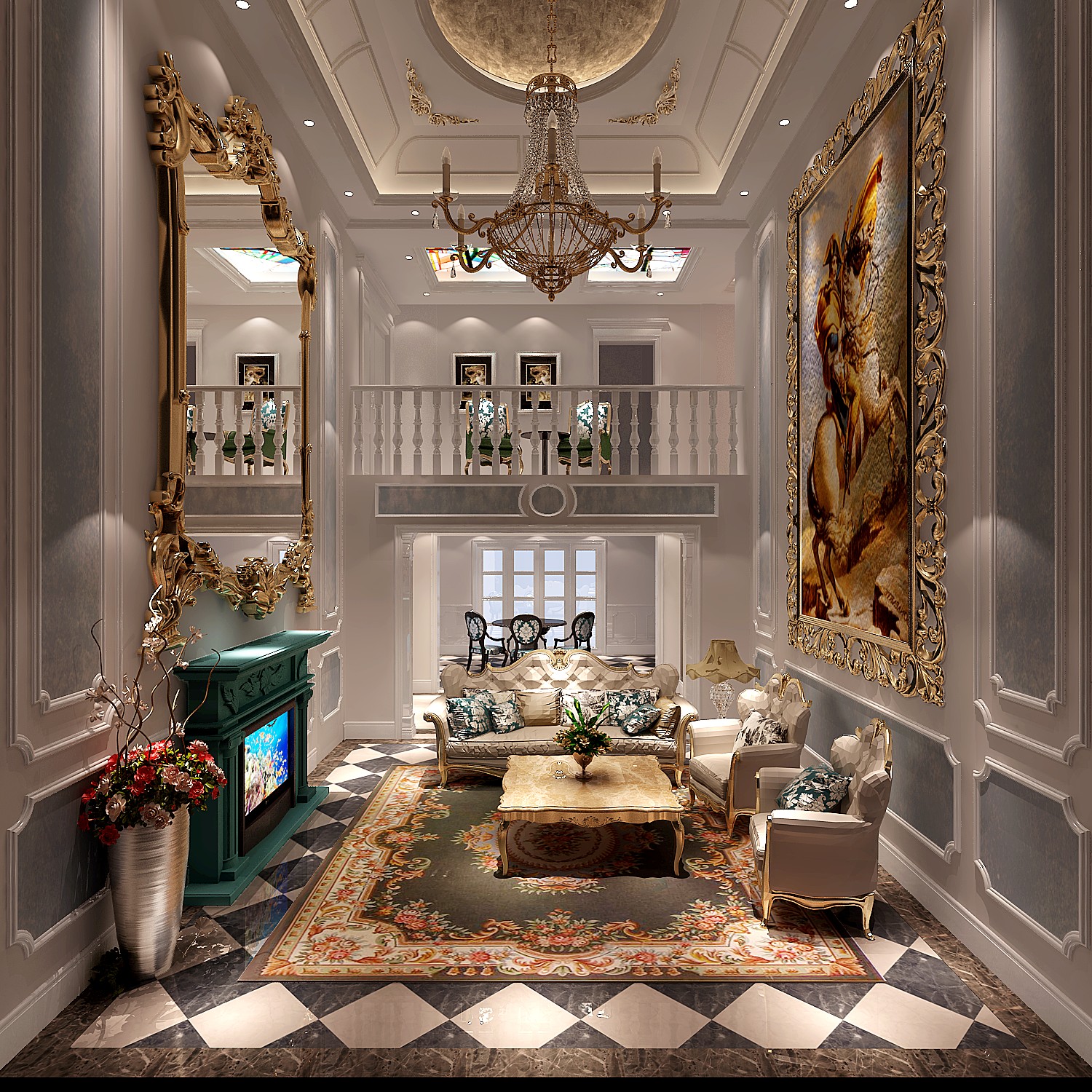 高度国际装 简约 法式 客厅图片来自凌军在21w打造优雅高贵的旭辉御府的分享