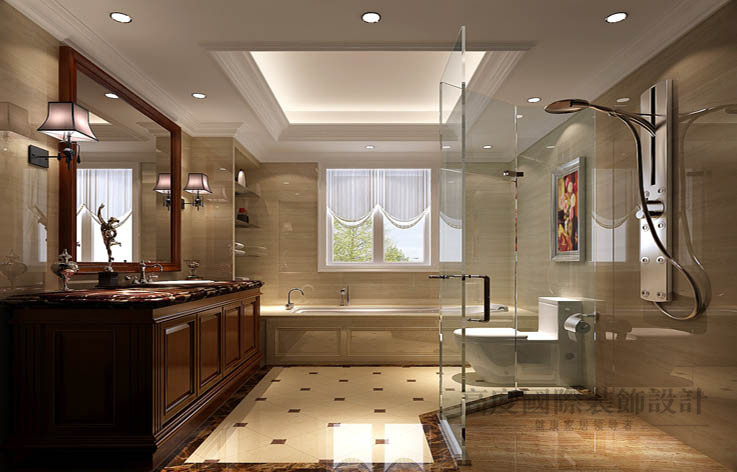 简约 欧式 别墅 卫生间图片来自高度国际设计装饰在中海尚湖世家300平米简欧风格的分享