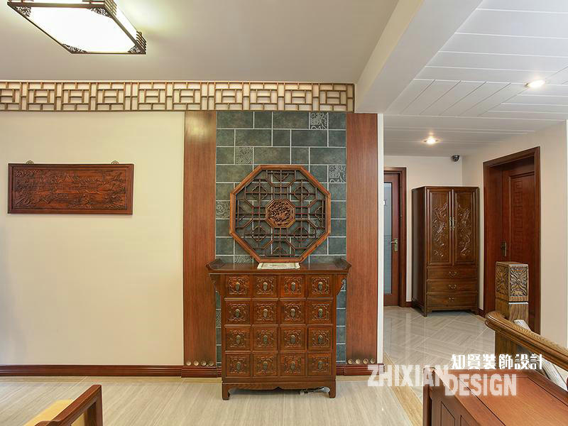 旧房改造 三居 其他图片来自上海知贤设计小徐在木色中式 -220平复式儒雅回归的分享