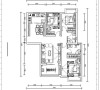 保利百合109平方-三室两厅-户型图-平面设计图