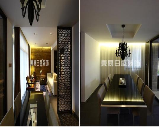 新中式 玄关 三居 文艺青年 开放式 餐厅图片来自武汉东易日盛在光谷坐标城--王绍鑫的分享