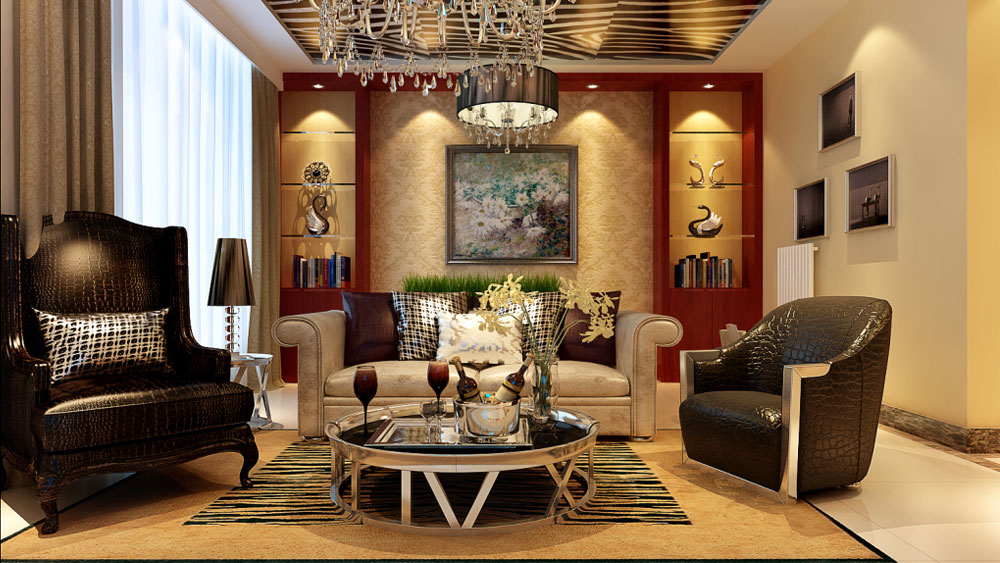 顺驰领海 三居室 时尚混搭 高度国际 装饰设计 客厅图片来自高度国际装饰宋增会在5.5万三居室140㎡的分享