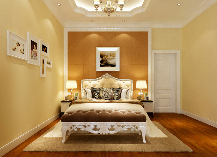 欧式 别墅 新古典 实创装饰 温馨 卧室图片来自武汉实创装饰在银湖水榭以色彩调和空间的生机的分享