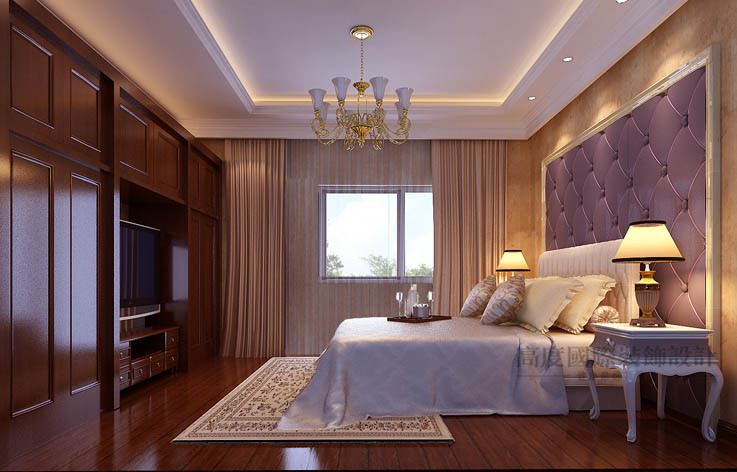 卧室图片来自高度国际设计装饰在M5郎峰114㎡三居欧式风格的分享