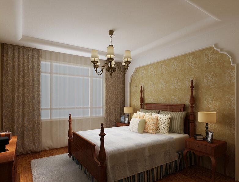 卧室图片来自惠鼎装饰在50 平米现代中式风两居室的分享