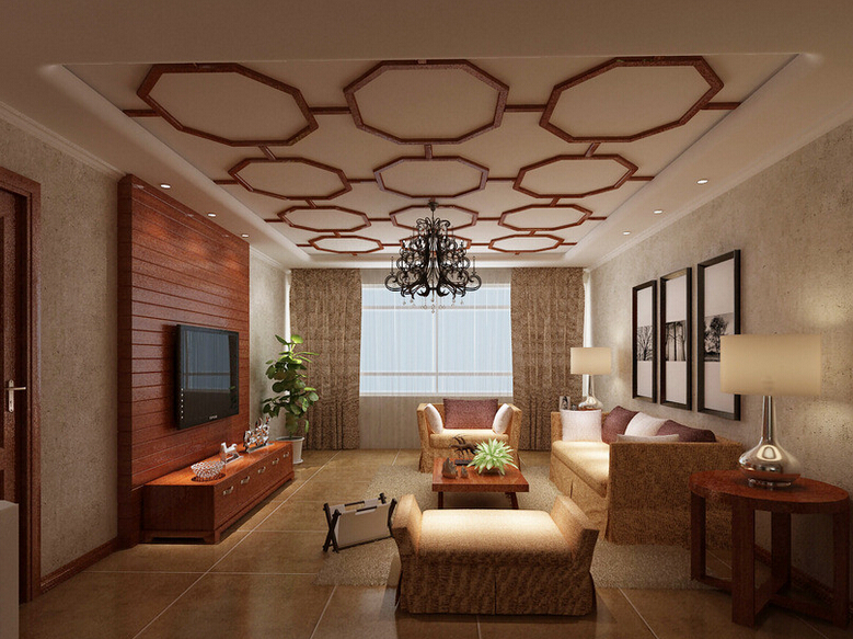 简约 客厅图片来自惠鼎装饰在50 平米现代中式风两居室的分享