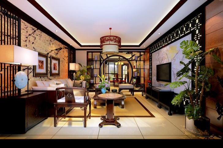 三居 80后 小资 中式 客厅图片来自石家庄业之峰装饰在建投十号院130平米新中式的分享