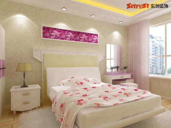 简约 现代 三居 装修 卧室图片来自南京实创装饰夏雨荷在融侨世家89平的分享