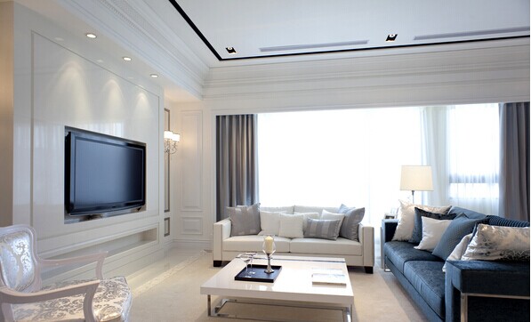 欧式 三居 客厅图片来自聚星堂装饰在清爽的白色简欧的分享